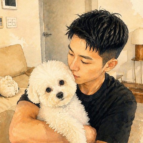haru チャット画面 — メッセージに感情を込めて送る様子